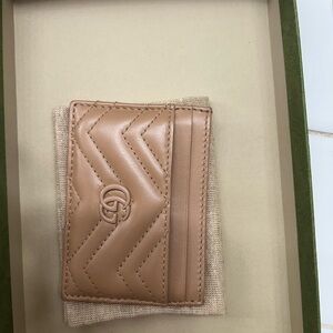 Gucci Beige Fabric Pouch